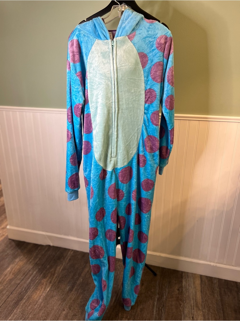 Unisex Plush Sully Onsie Monsters Inc Costume. Size Small